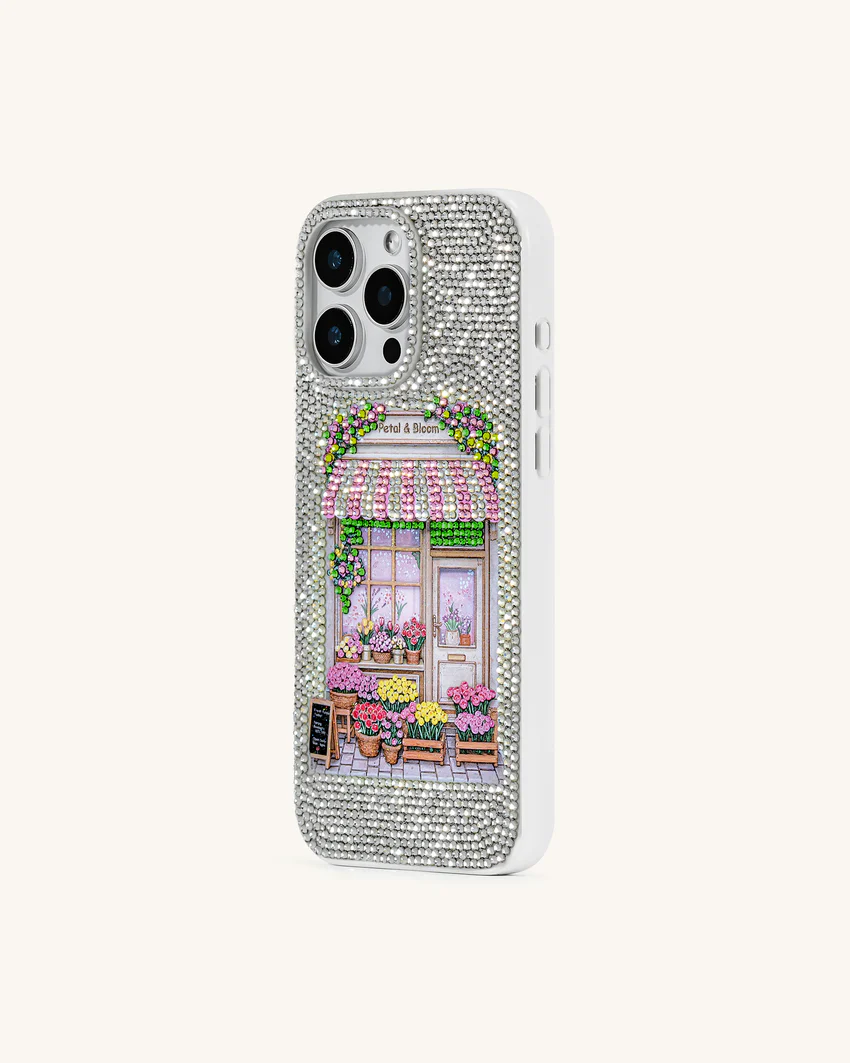 Ellie Floral Shoppe Phone Case - Multicolor White