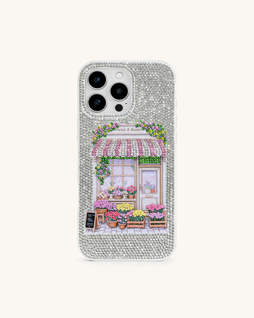 Ellie Floral Shoppe Phone Case - Multicolor White
