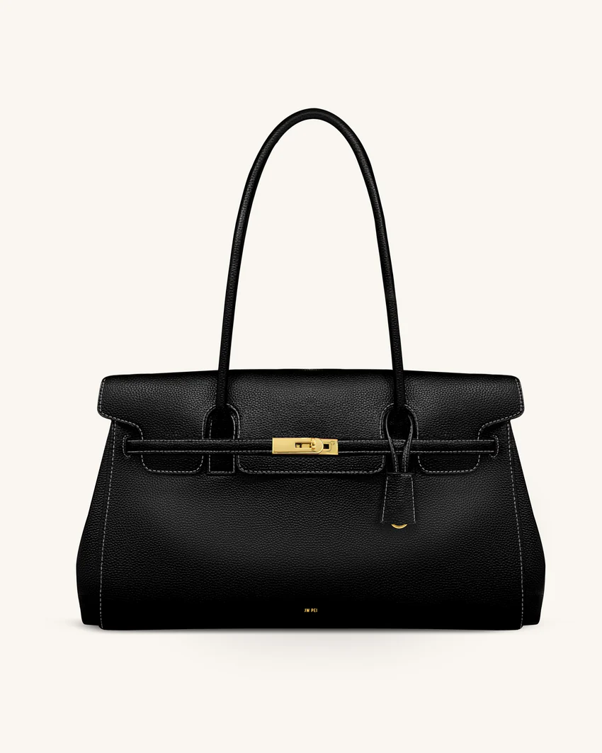 Yara Large Shoulder Bag - Black