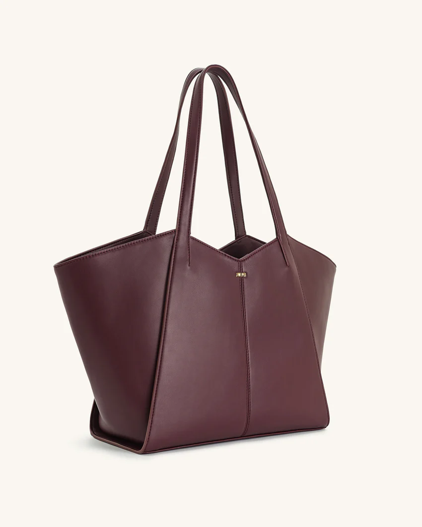 Kiana Large Capacity Tote Bag - Deep Claret
