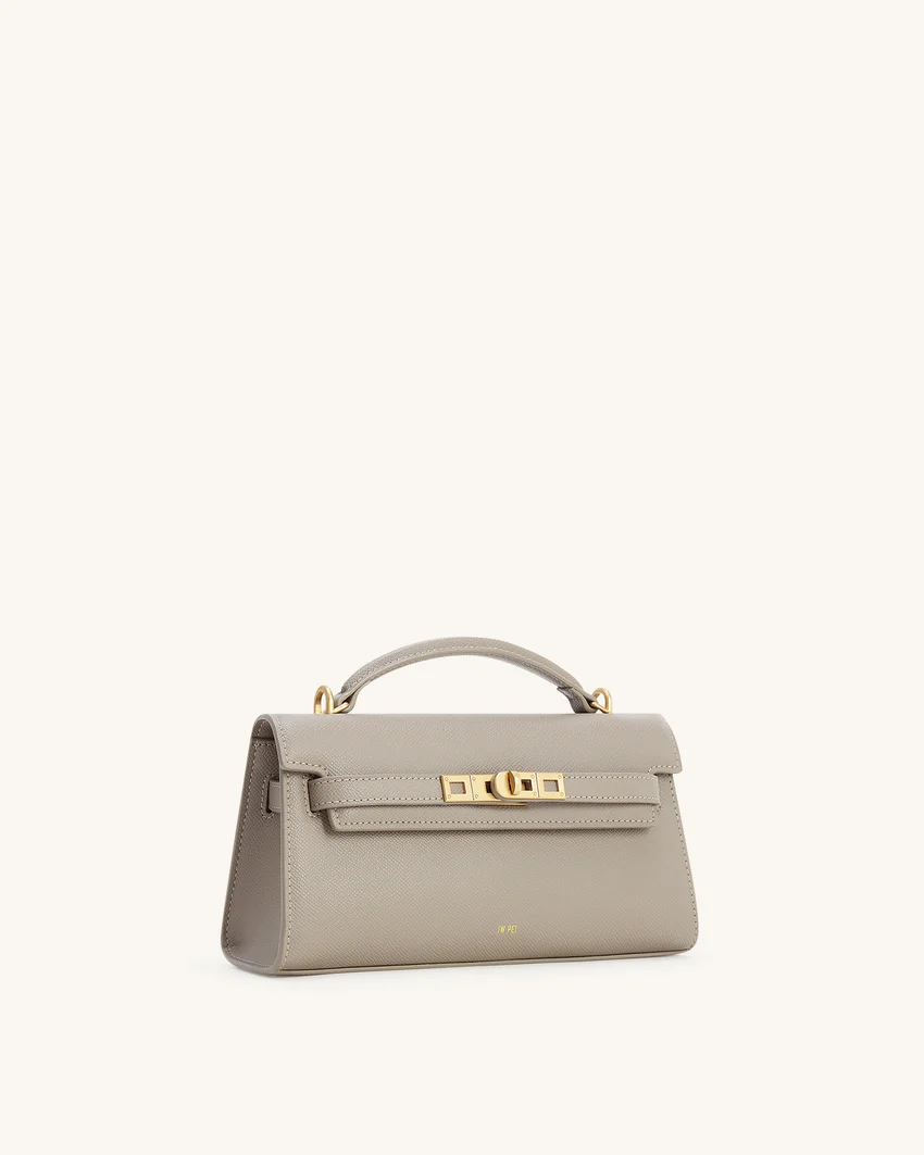 Noor Top Handle Bag - Elephant Gray