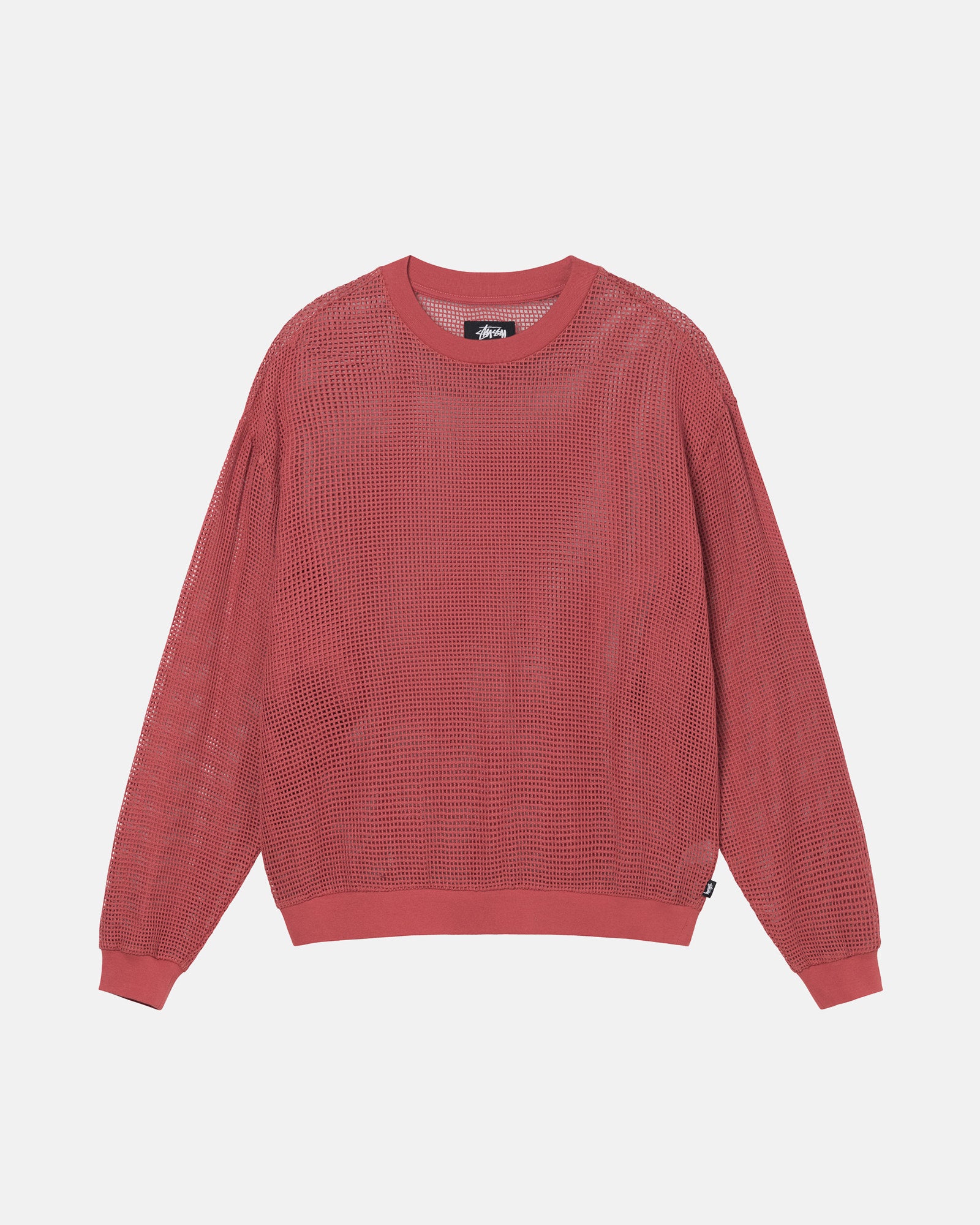 COTTON MESH LS CREW