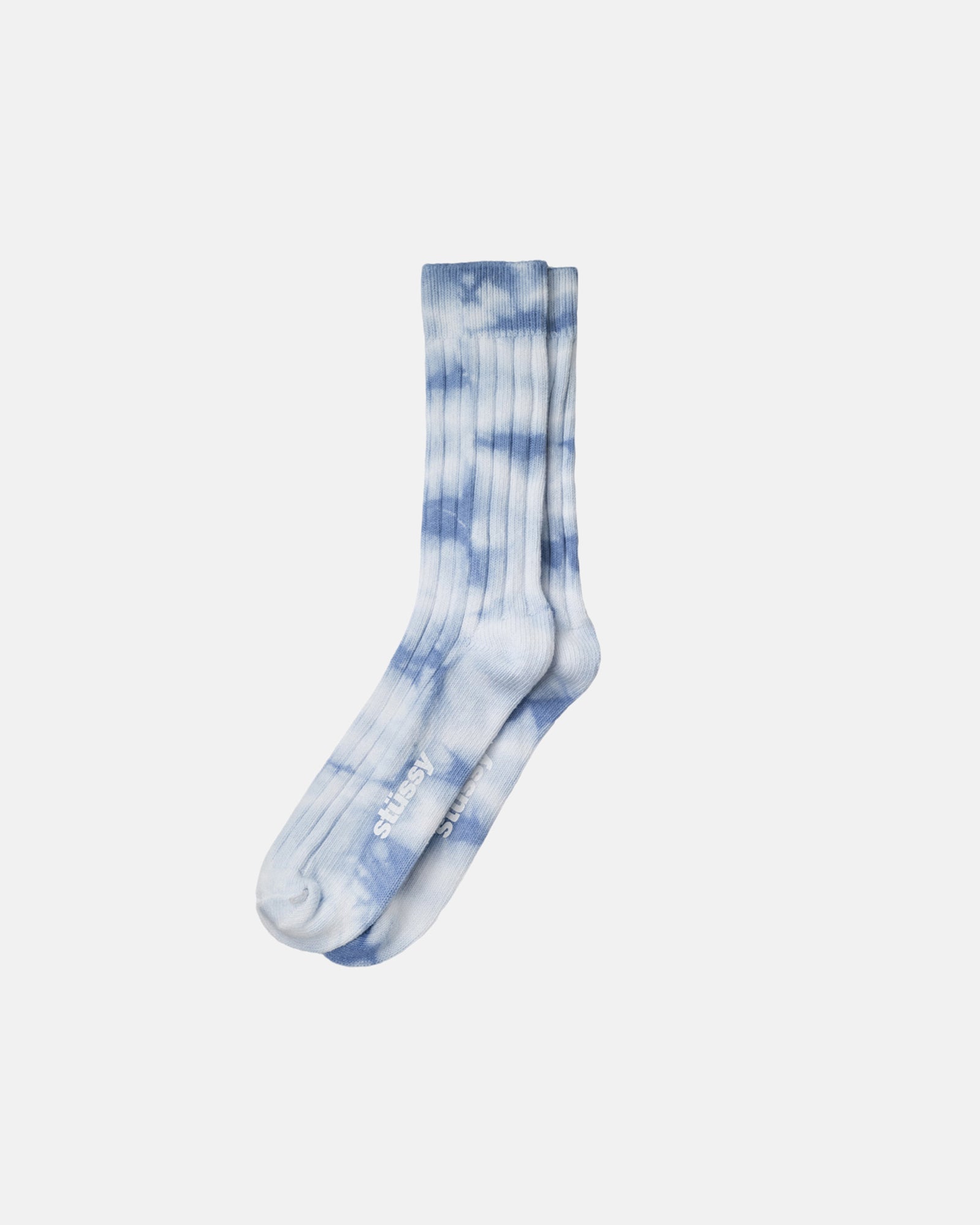 DYED RIBBED CREW SOCKS