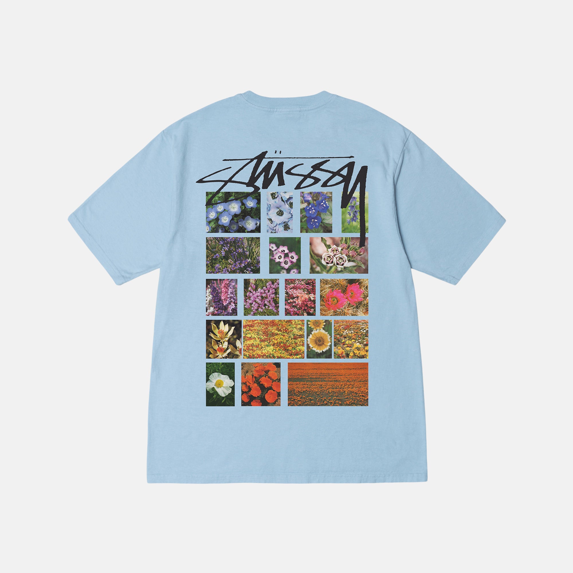 FLOWER GRID PIGMENT DYED TEE