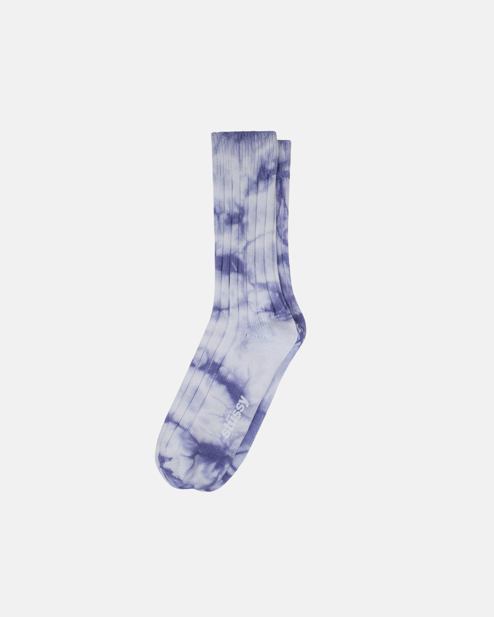 DYED RIBBED CREW SOCKS